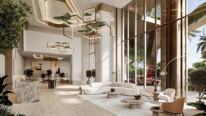 Luxury lobby interior