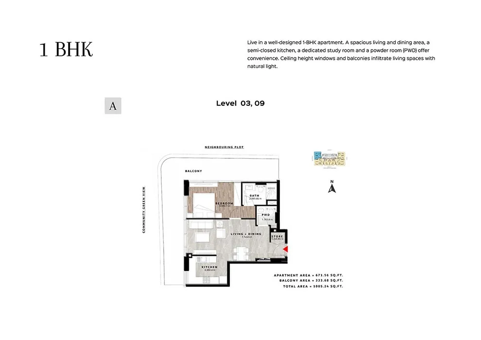 1 Bedroom Apartments