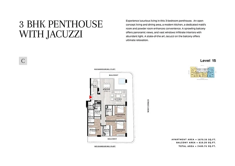 3 Bedroom Penthouse