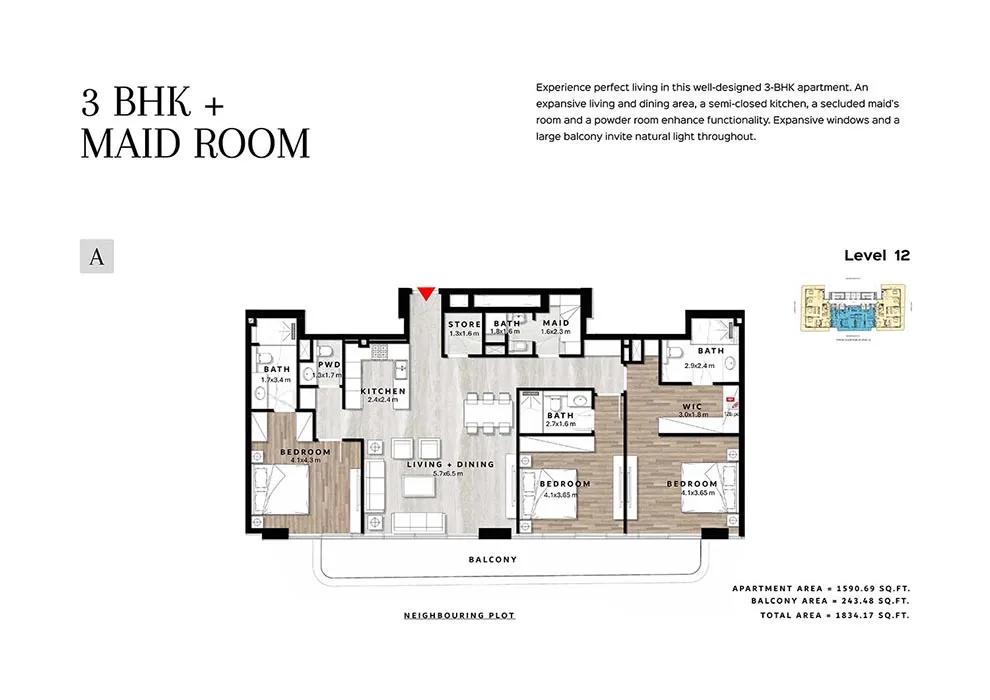 3 Bedroom Apartments