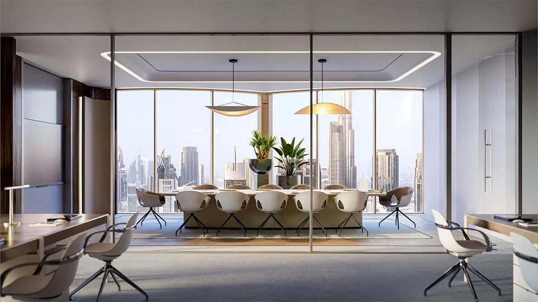 Bright luxury living space