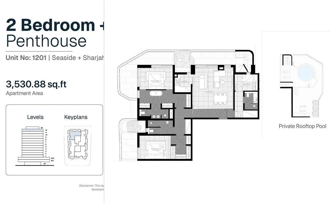 2 Bedroom Penthouse