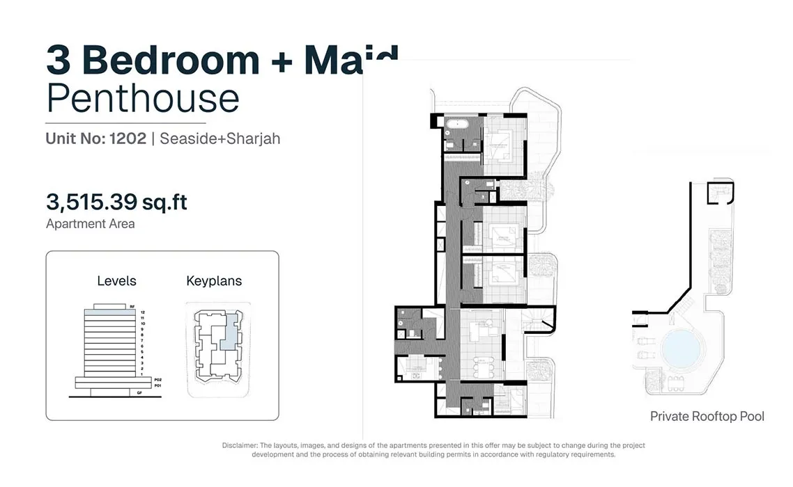 3 Bedroom Penthouse