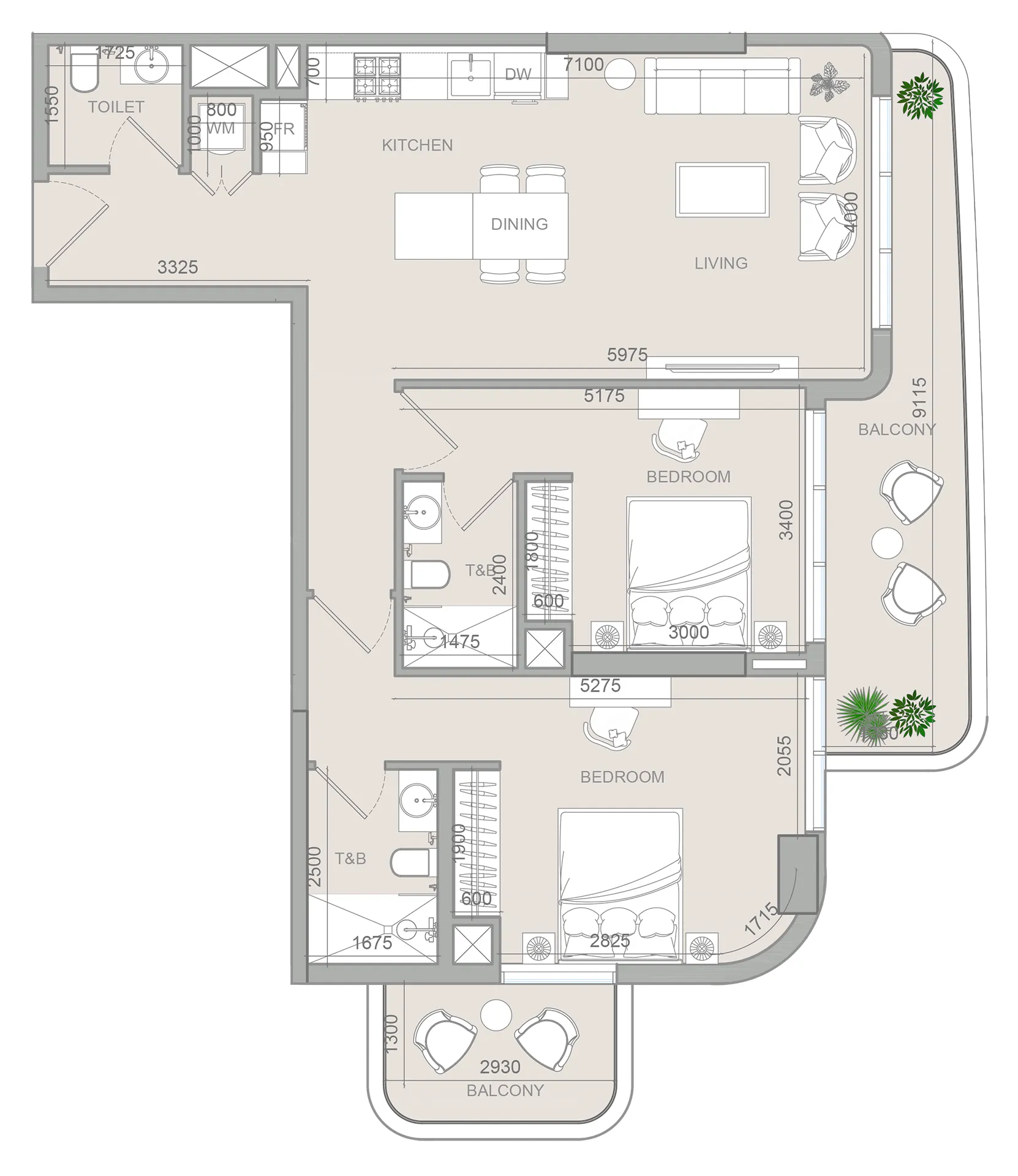2 Bedroom Apartment