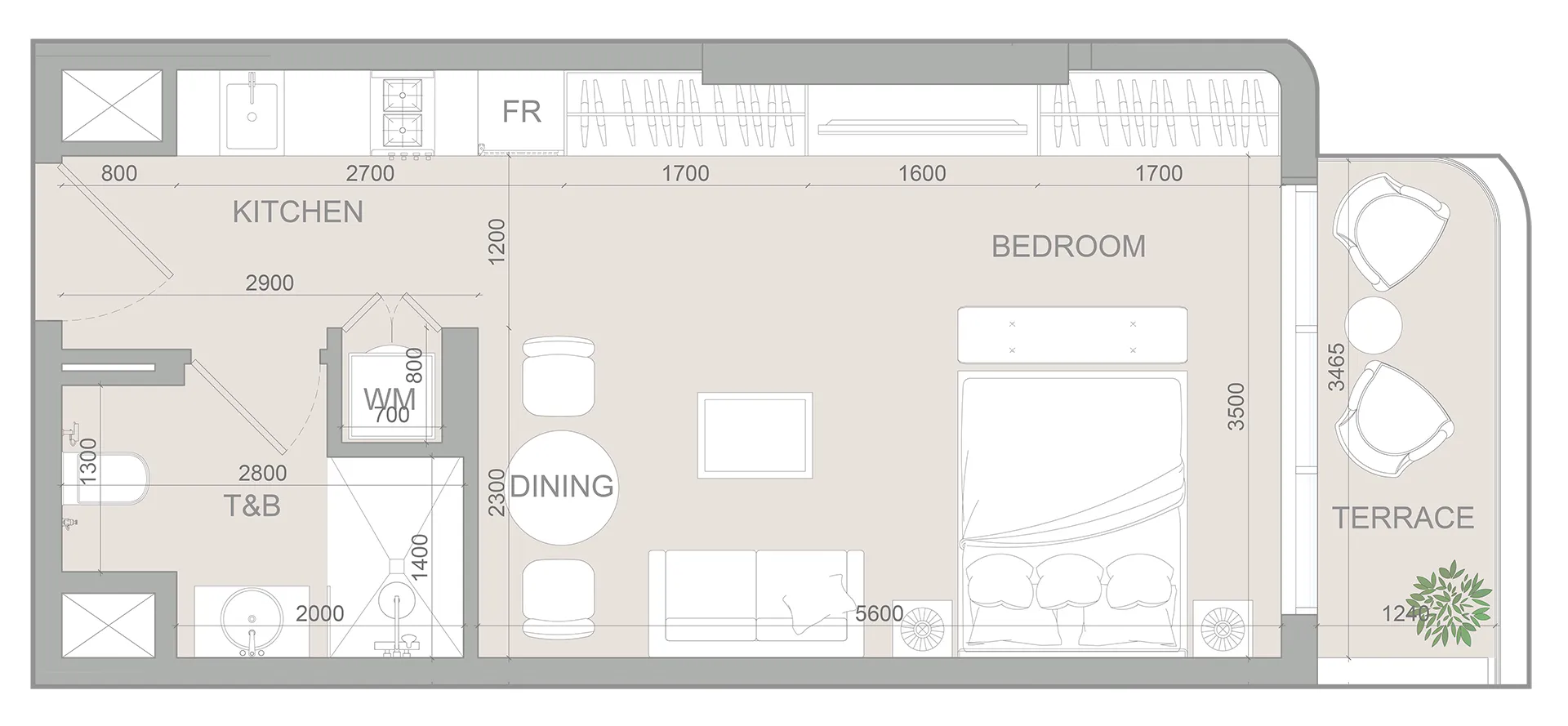 Studio Apartment