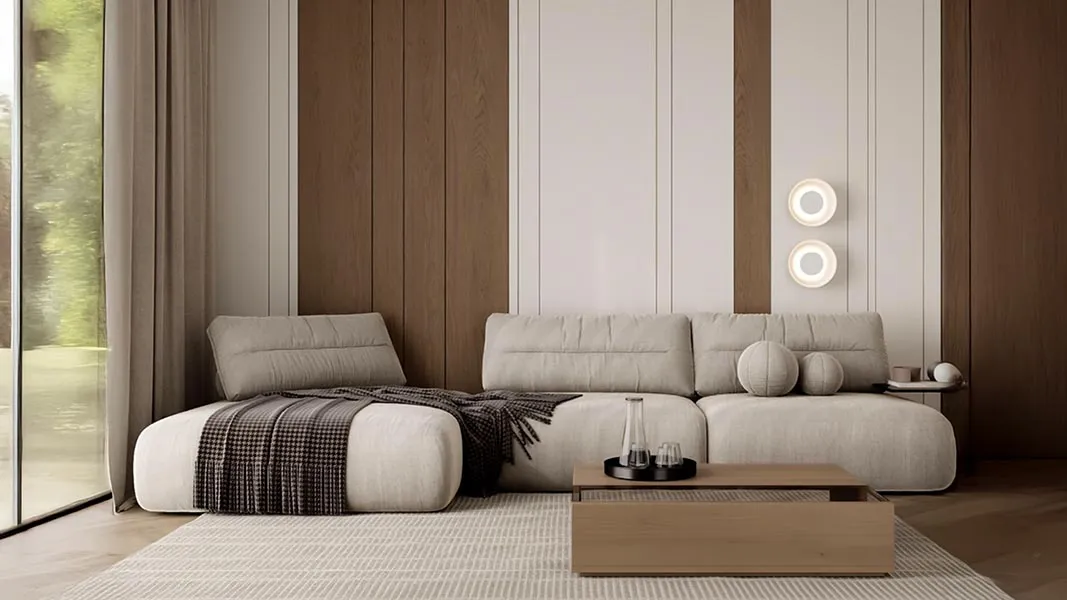 Minimalist bedroom interior