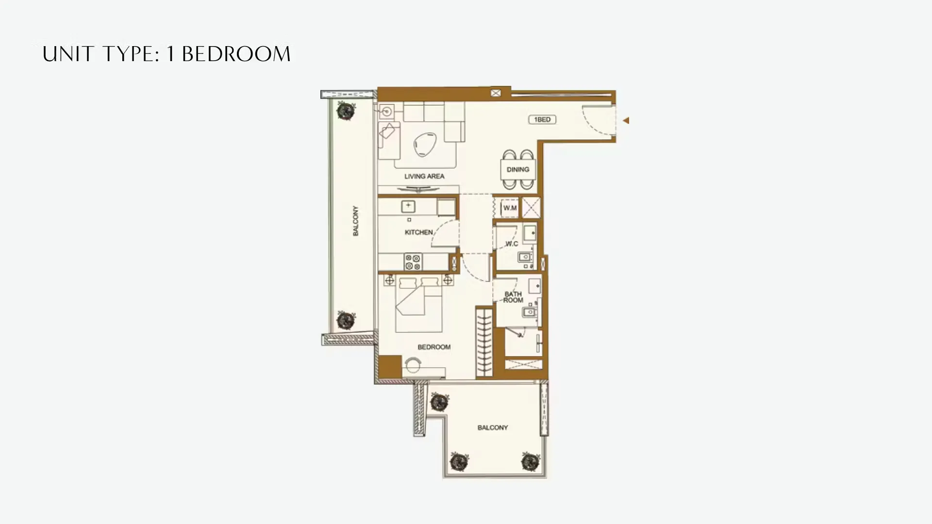 1 Bedroom Apartment