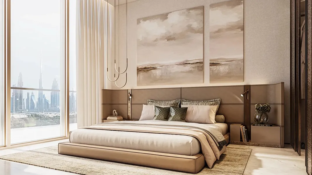 Elegant bedroom interior