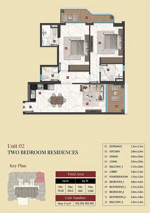 2 Bedroom Apartment