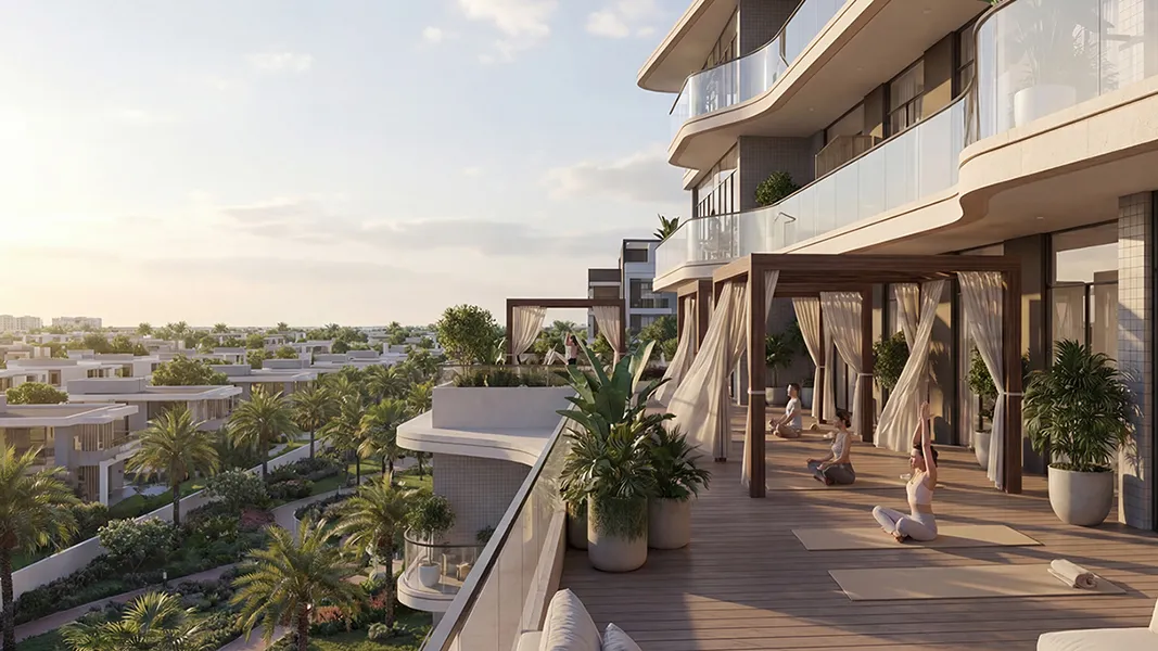 Balcony skyline view