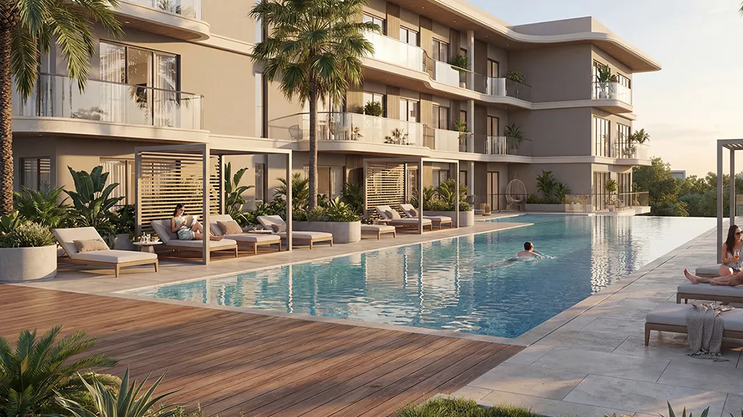 Luxury poolside residence