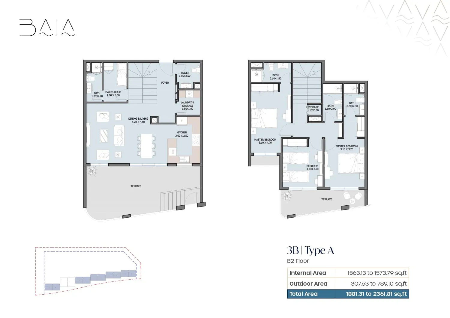 3 Bedroom Townhouses
