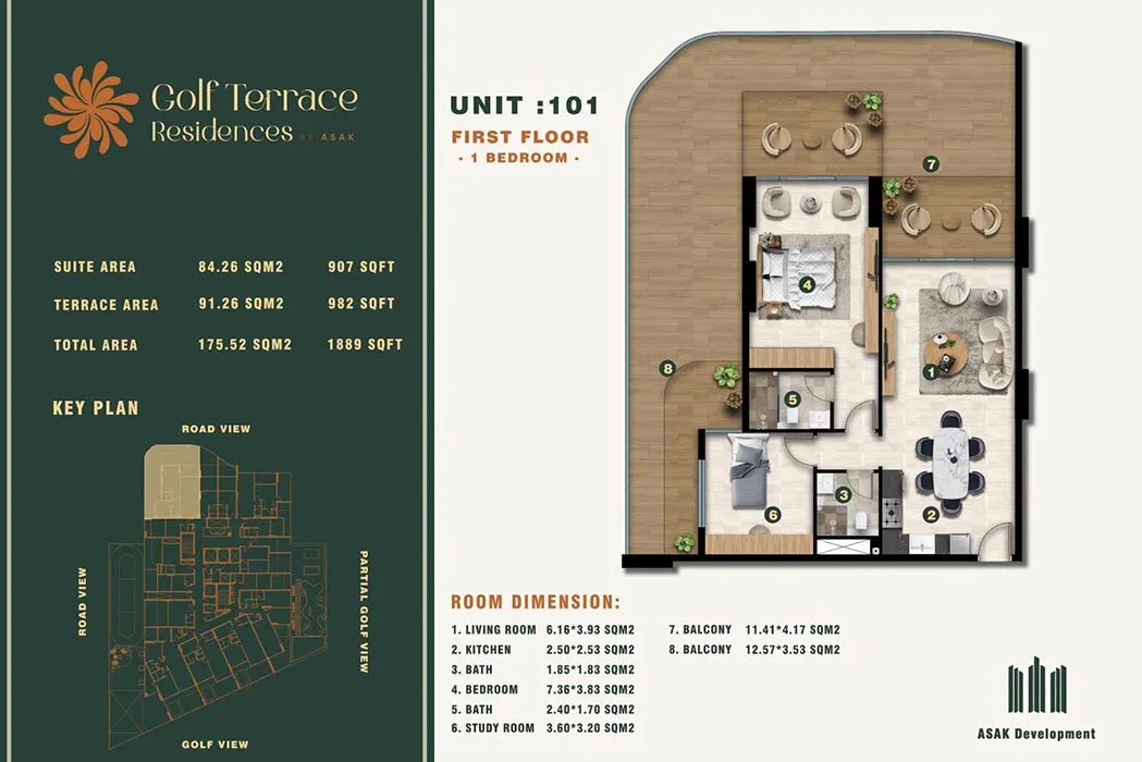 1 Bedroom Apartment