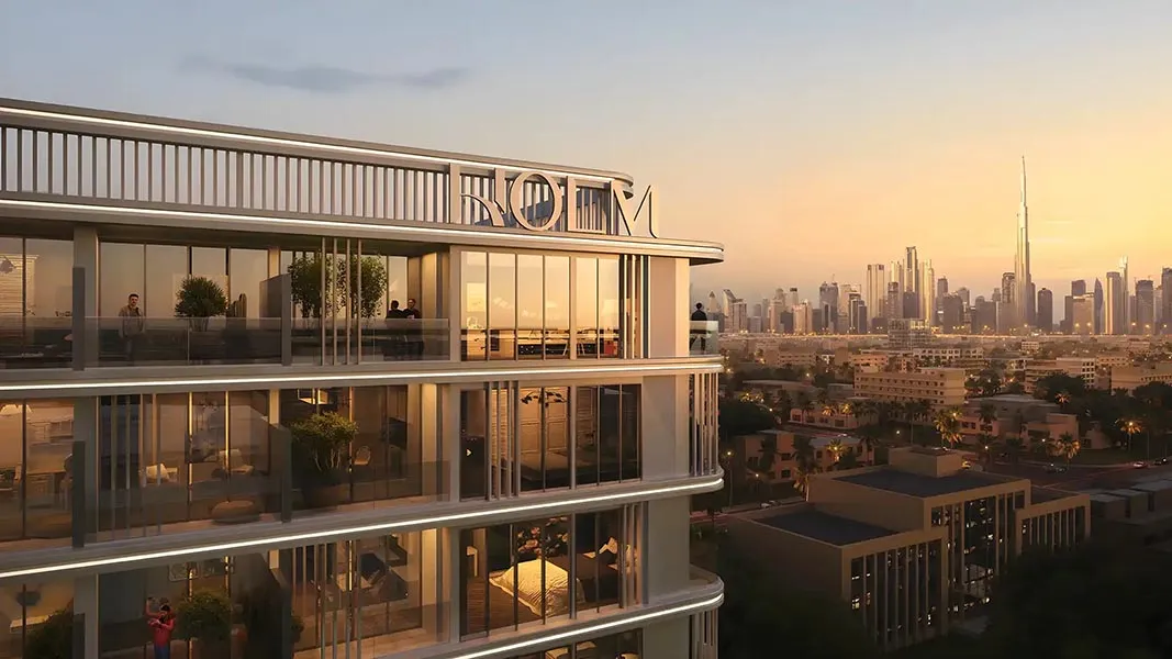 Luxury apartment exterior balcony