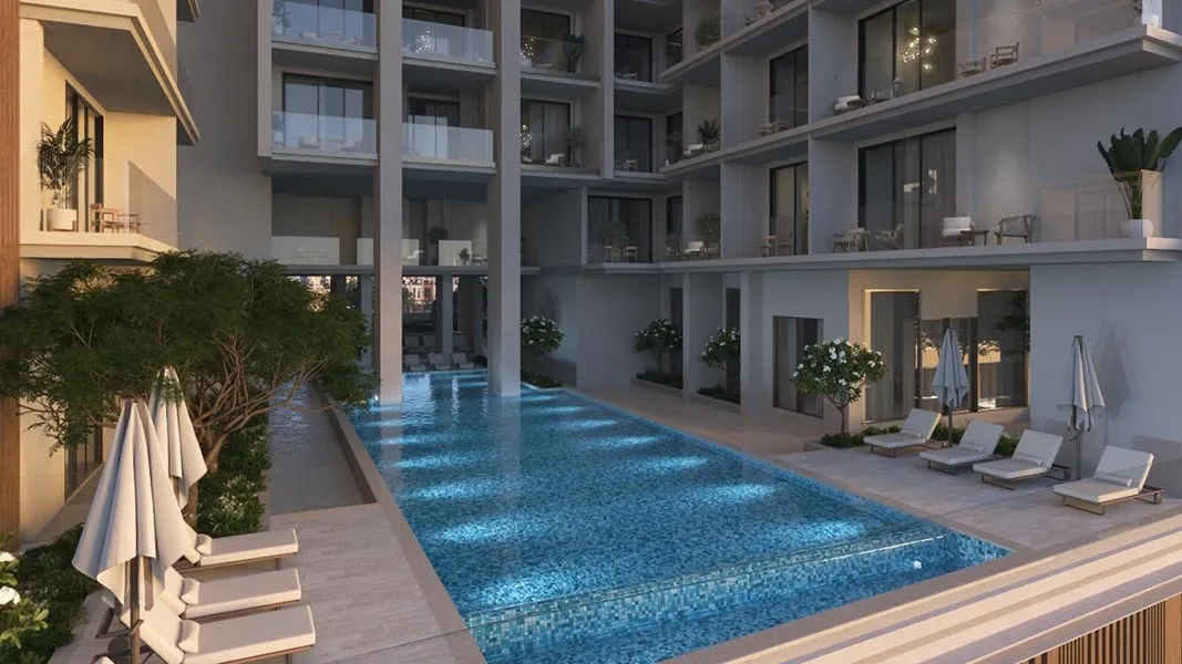 Luxury pool deck