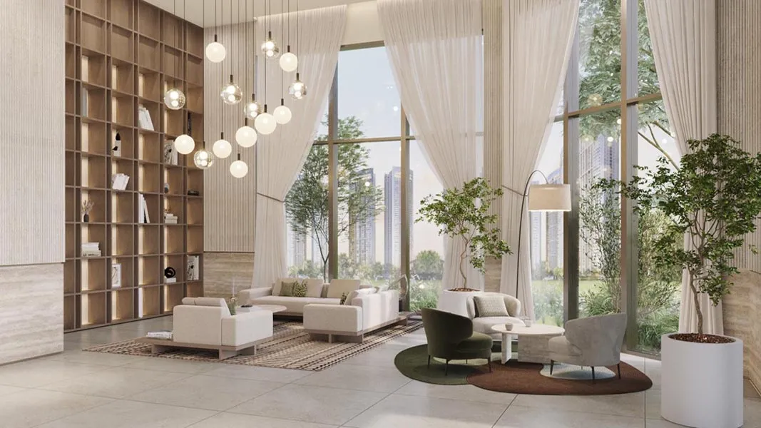 Elegant lobby lounge