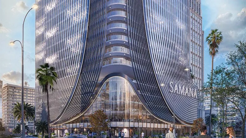 Modern high-rise tower