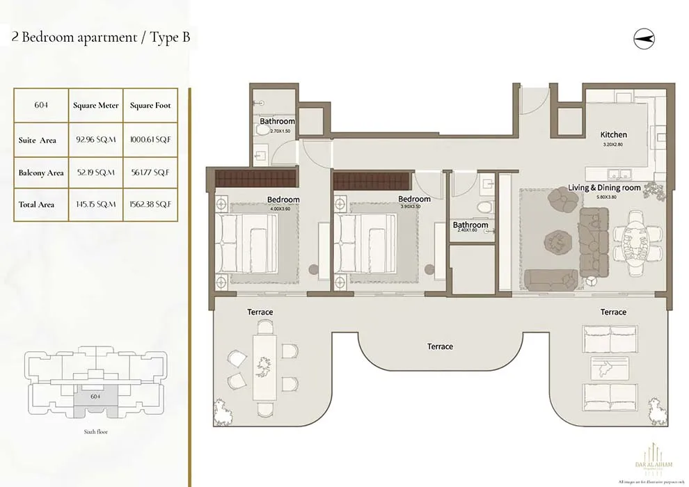 2 Bedroom Apartment