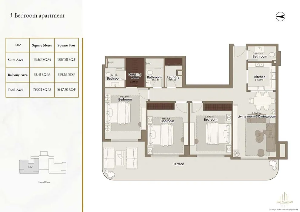 3 Bedroom Apartment