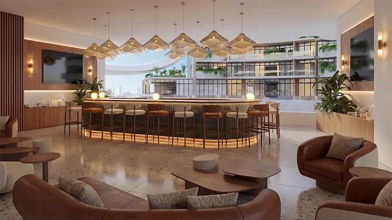 Elegant reception area