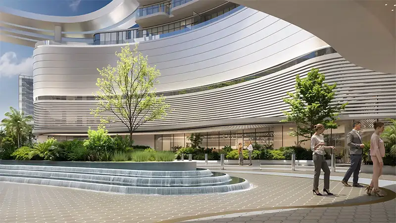 Contemporary building facade