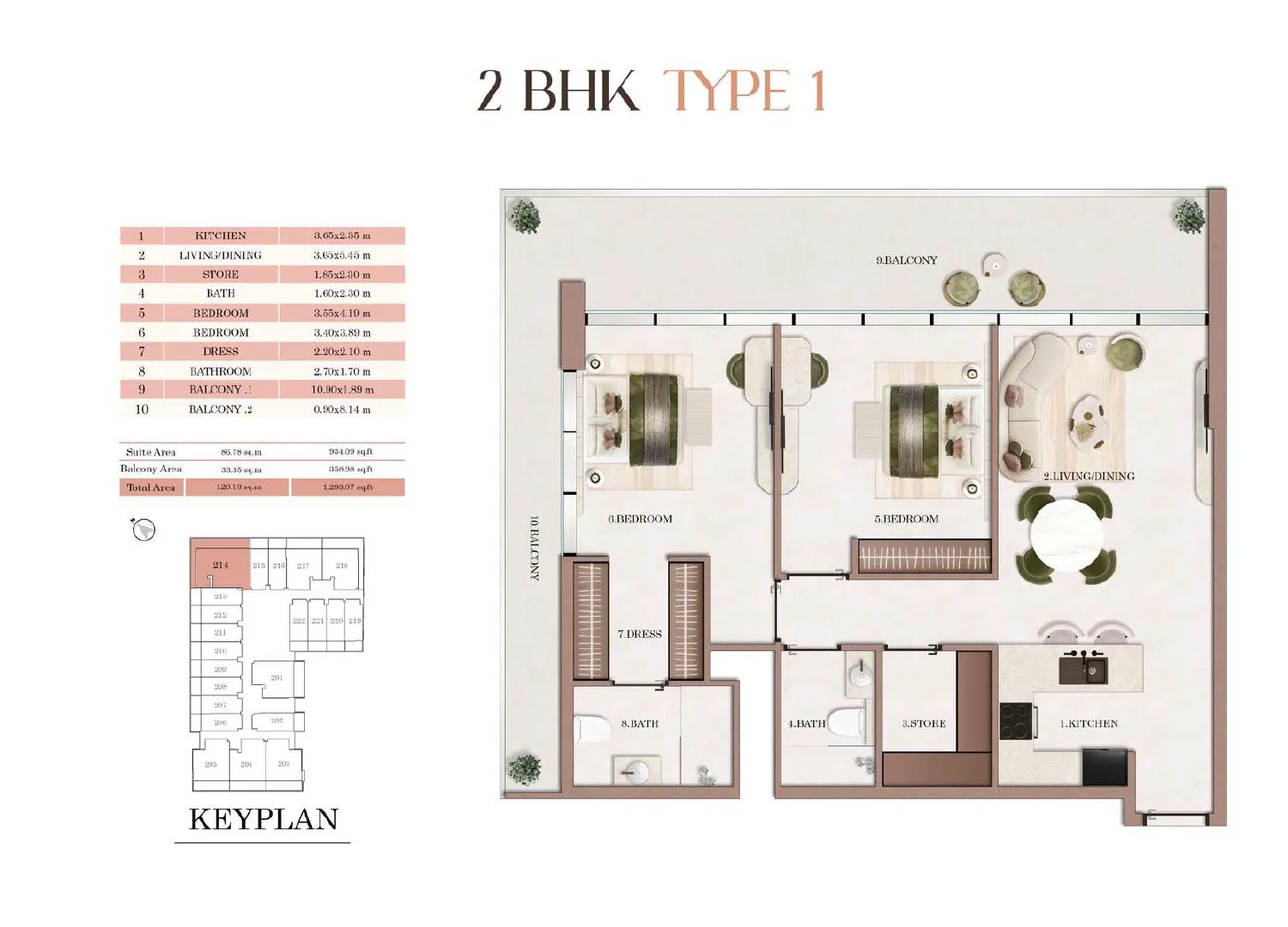 2 Bedroom Apartment
