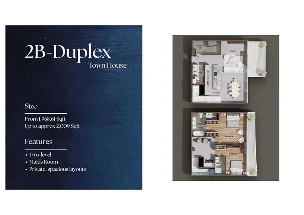 2 Bedroom Townhouses