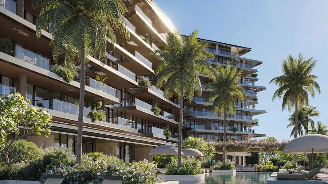 Green residential facade