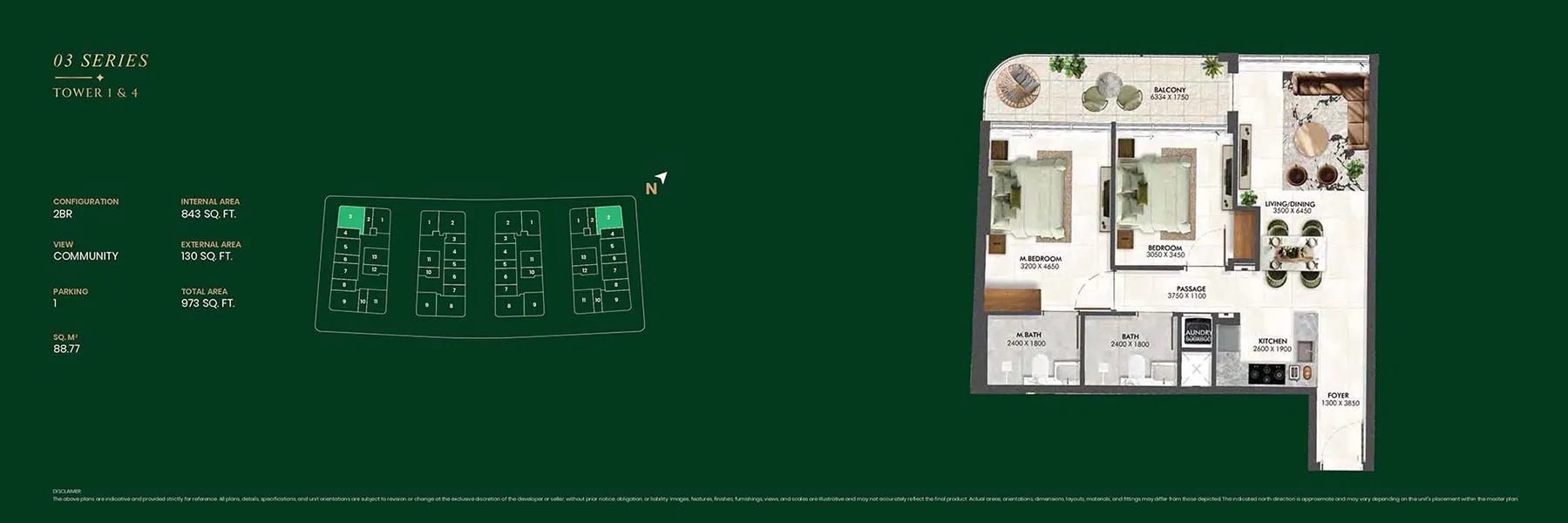 2 Bedroom Apartment