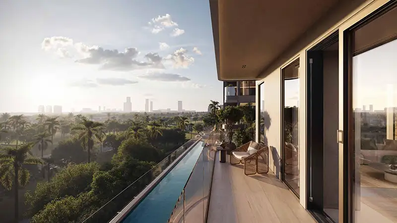 Balcony skyline view
