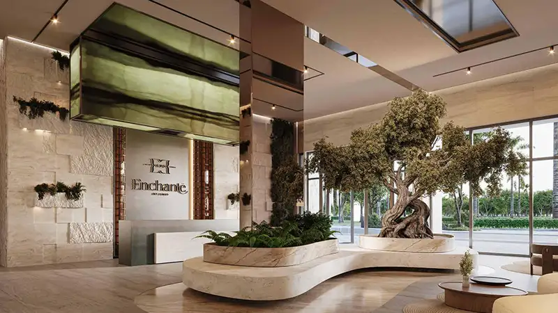 Modern lobby interior