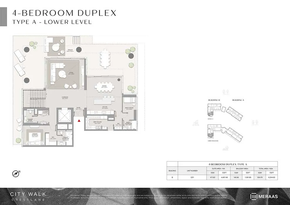 4 Bedroom Duplex Apartments