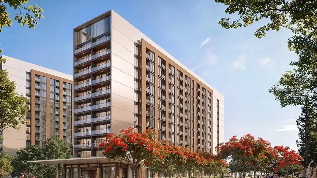 Modern apartment exterior