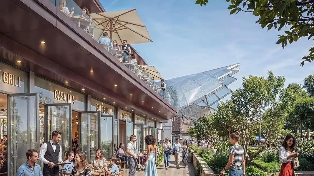 Street retail promenade