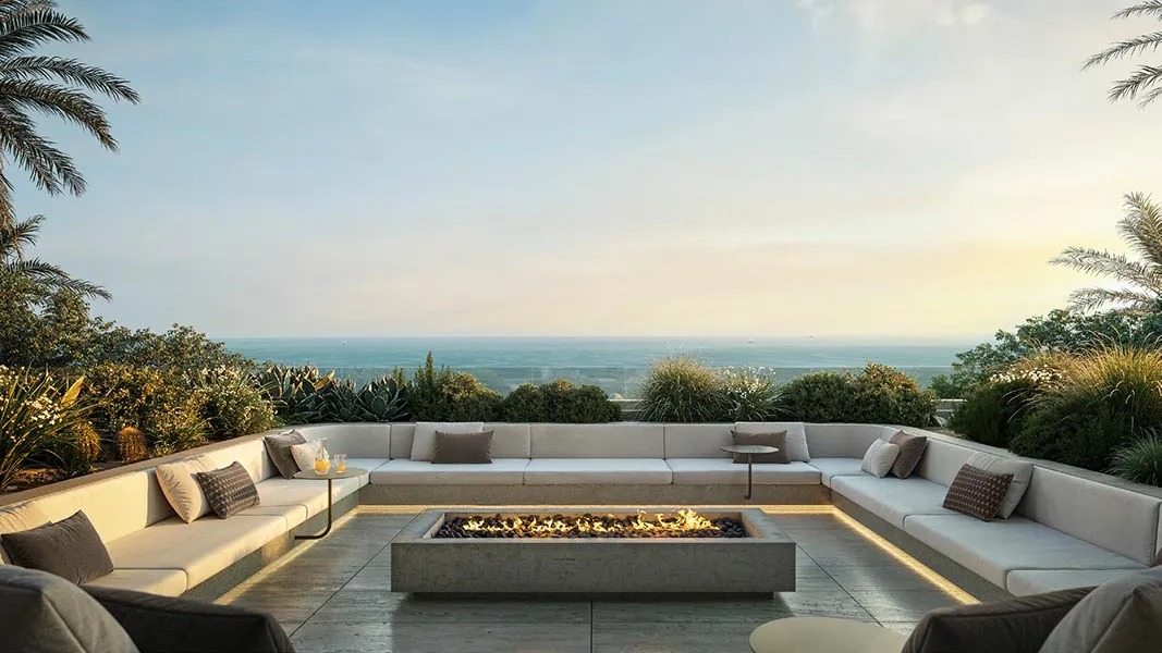 Rooftop terrace view
