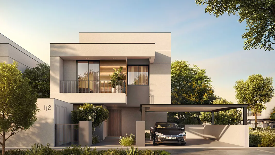 Modern villa exterior
