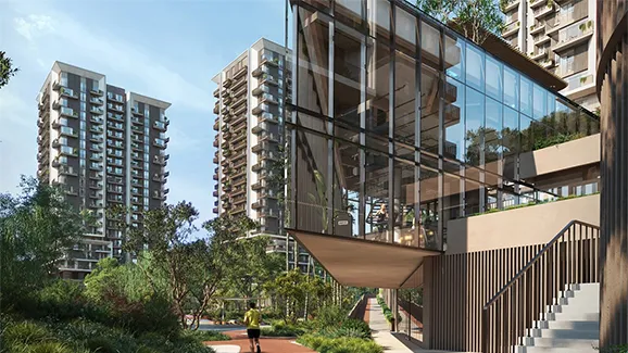 Neon Tower at Rise by Athlon