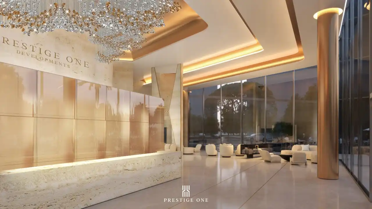 Elegant hotel lobby