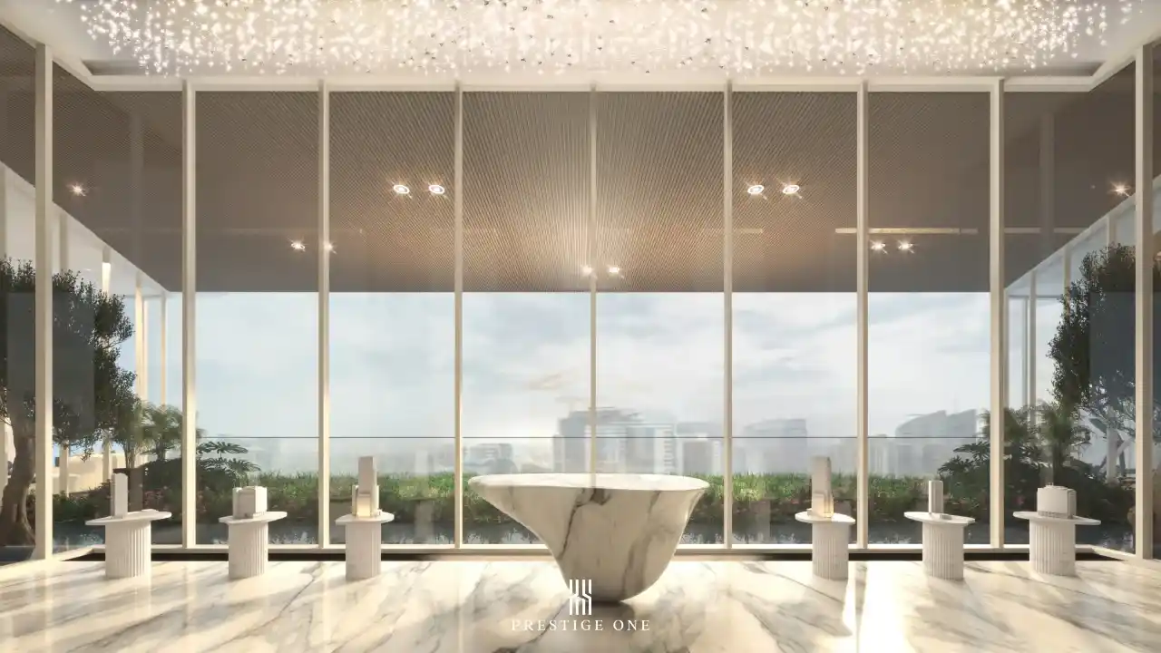 Bright modern lobby