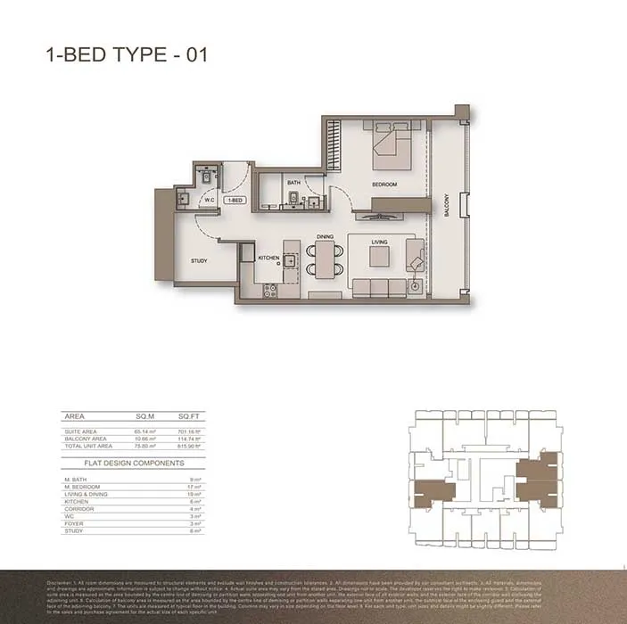 1 Bedroom Apartment