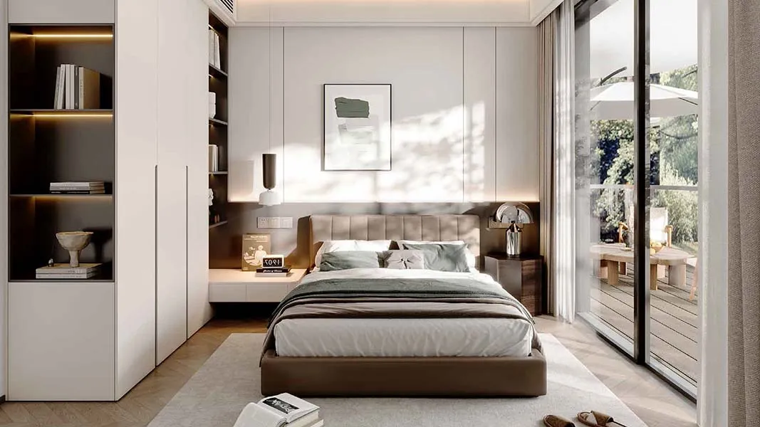 Bright modern bedroom
