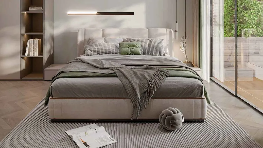 Cozy gray bedroom