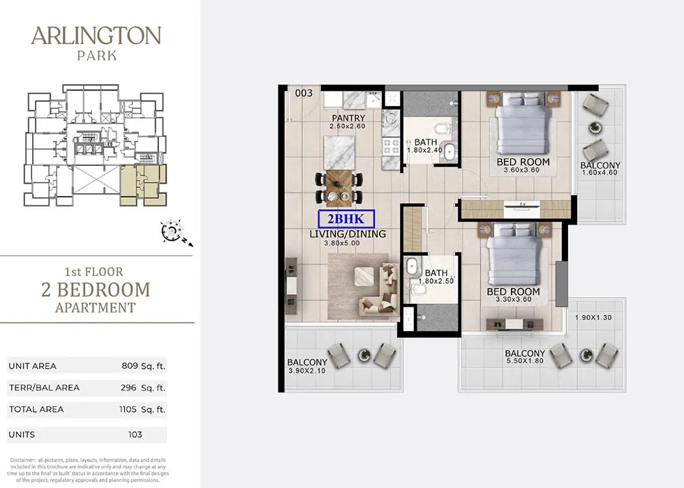 2 Bedroom Apartment