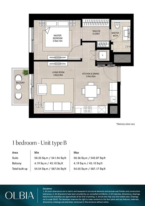 1 Bedroom Apartment