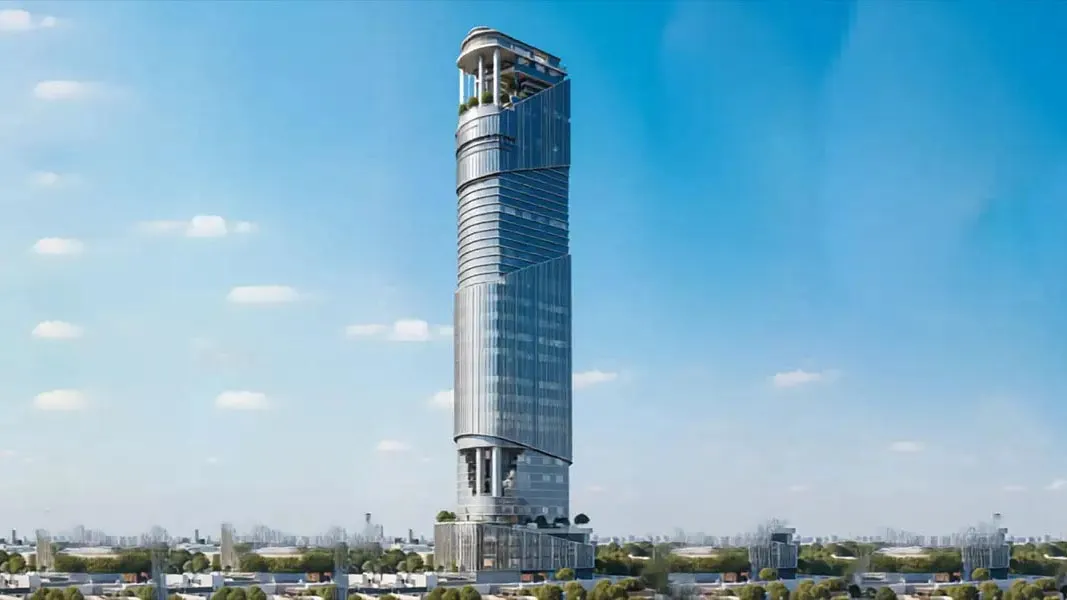 1970 Office Tower Banner