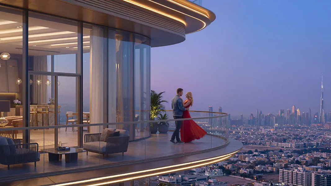 Luxury balcony sea view