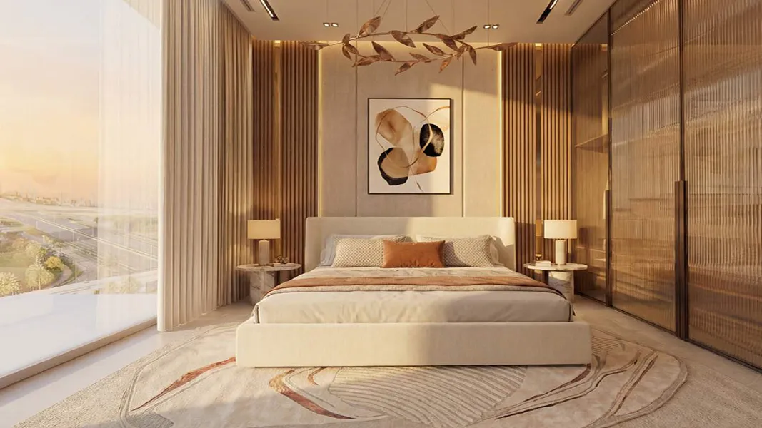 Modern luxury bedroom interior