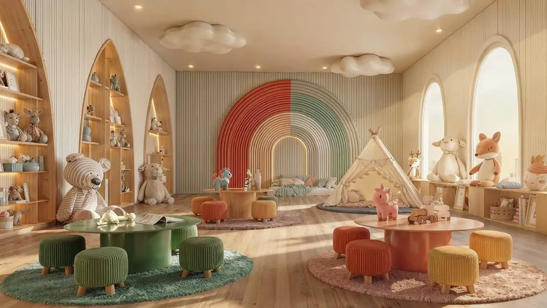 Elegant café-style seating