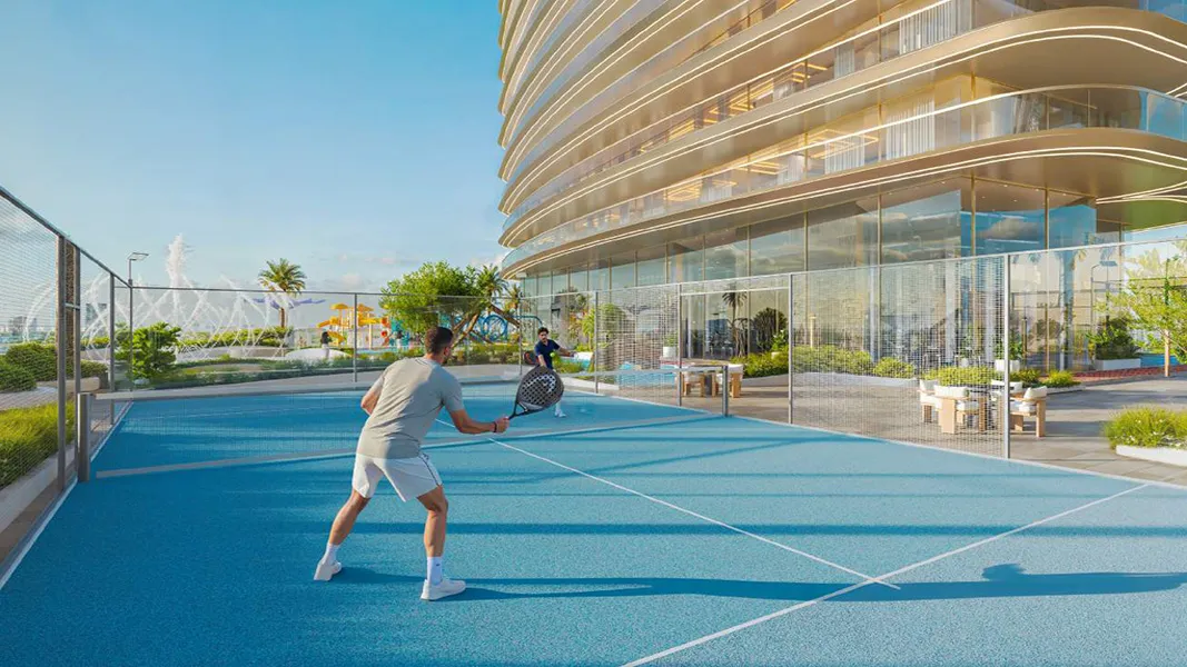 Outdoor jogging track