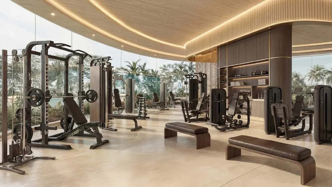 Modern gym interior